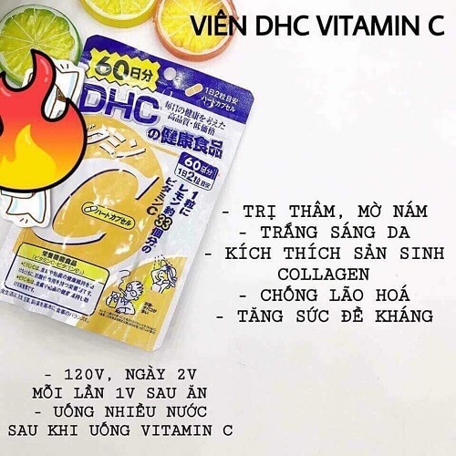 Viên uống DHC bổ sung vitamin C có rất nhiều công dụng cho sức khỏe